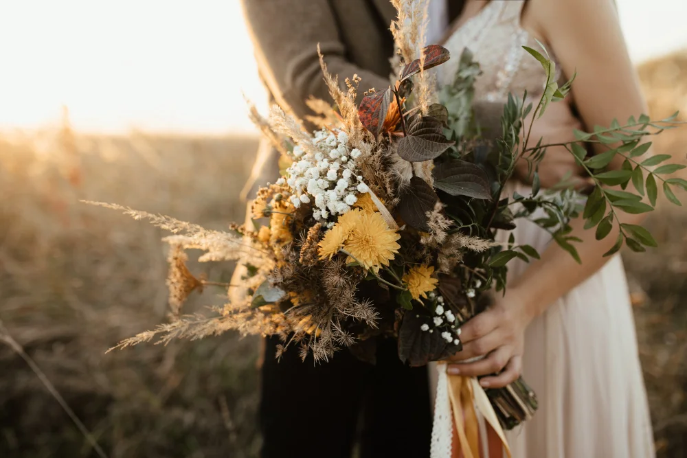 ramo para novias de otoño